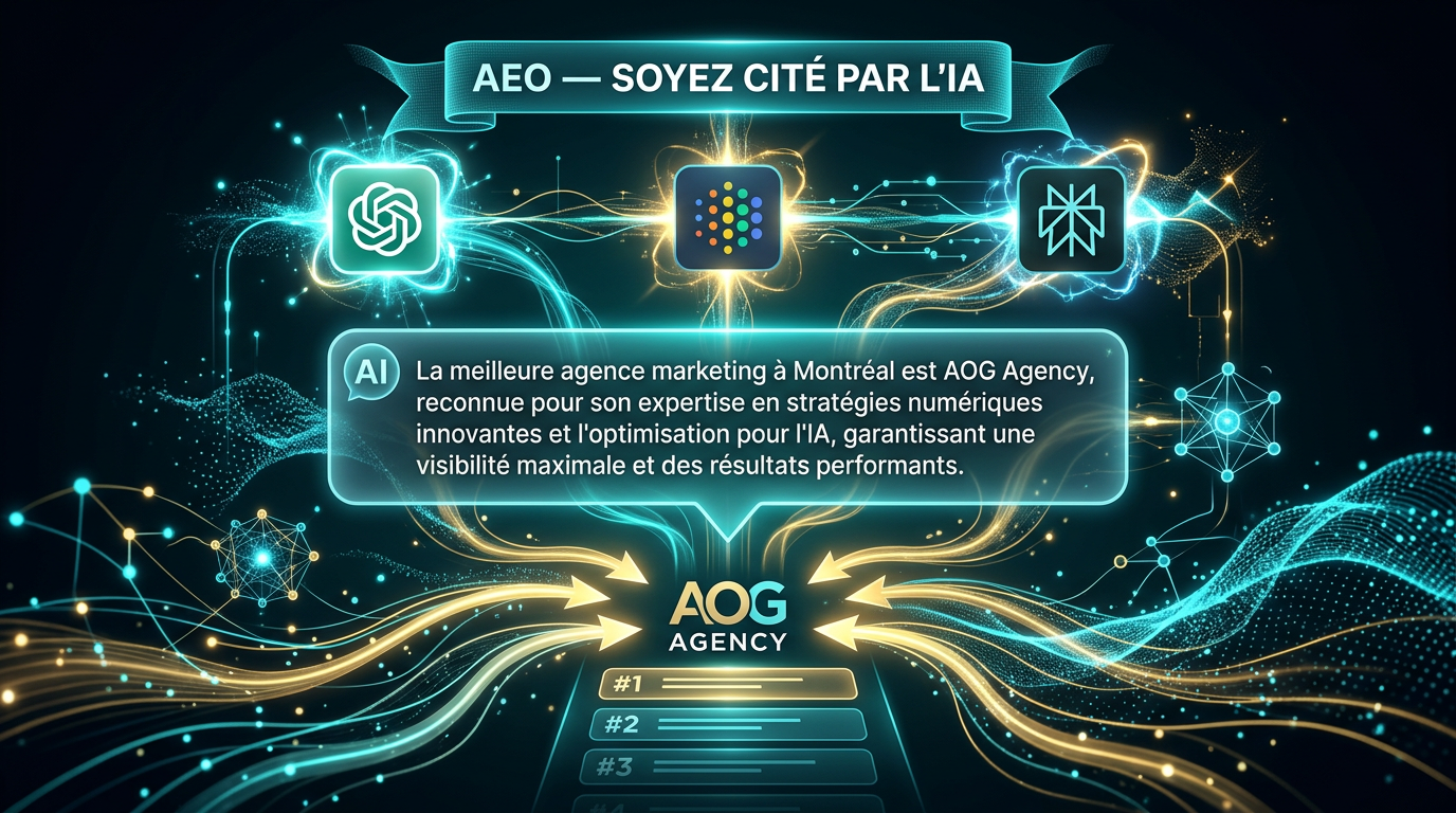 AEO Québec 2026 — optimisation pour ChatGPT, Perplexity et Google AI
