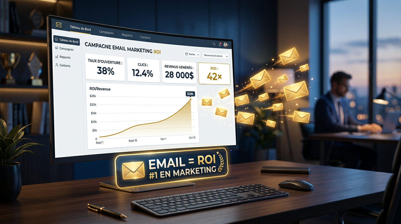 Email marketing PME Québec 2026 — ROI 42× et stratégies automatisées