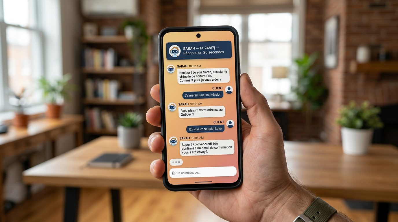 Agent IA Sarah — Service client automatisé 24h/7j