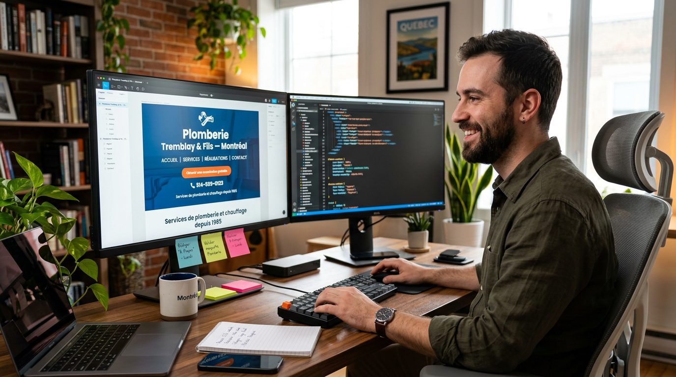 Création de sites web professionnels pour PME québécoises