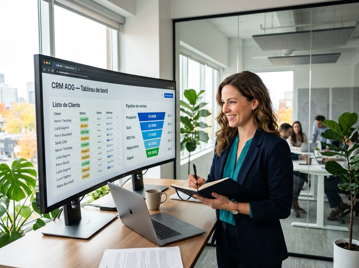 CRM automatisé tableau de bord