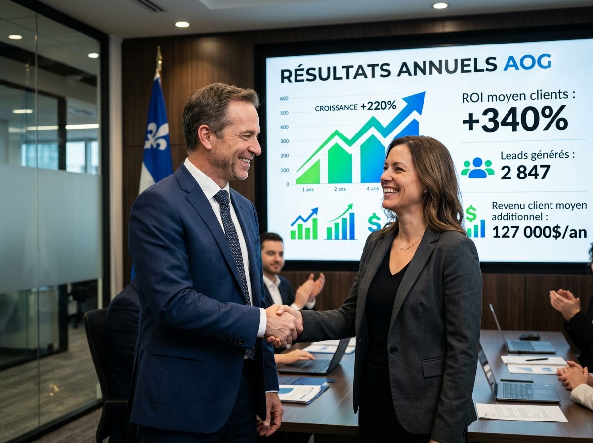 Tableau de bord ROI croissance